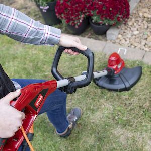  Podadora eléctrica con cable de 14 pulgadas, de la marca Toro,  Rojo/Plateado : Patio, Césped y Jardín