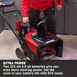 Power Clear 21 in. 60-Volt Lithium-Ion Brushless Cordless Electric Snow Blower