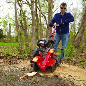 SGR-13 grinding a stump