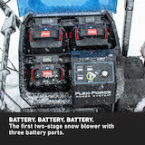 26" (66 cm) Power Max® e26 60V* Two-Stage Snow Blower with (2) 7.5 Ah Batteries and Charger
