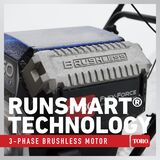 RunSmart Technology: 3-phase brushless motor