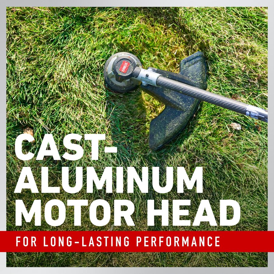 Cast-aluminum motor head for long-lasting performance
