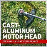 Cast-aluminum motor head for long-lasting performance