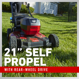 21 inch self propel with rear-wheel drive