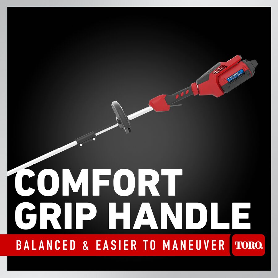Comfort grip handle balanced and easier to maneuver