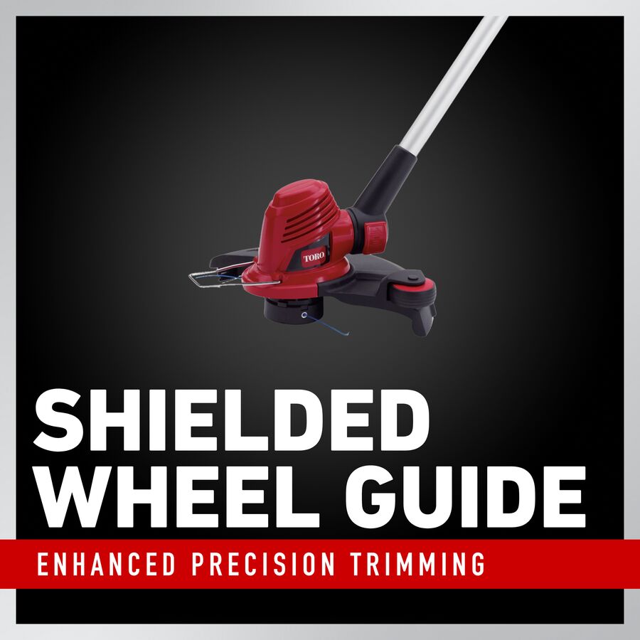 Shielded Wheel Guide: Enhanced precision trimming