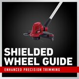 Shielded Wheel Guide: Enhanced precision trimming