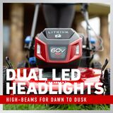 Dual LED Headlights - high-beams for dawn to dusk