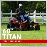 60 inch TITAN Zero Turn Mower