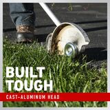 Built tough cast-aluminum head