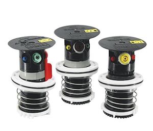 Disponible con entrada de 1" (2,5&nbsp;cm) (DT35) y 1½" (3,8&nbsp;cm) (DT55)