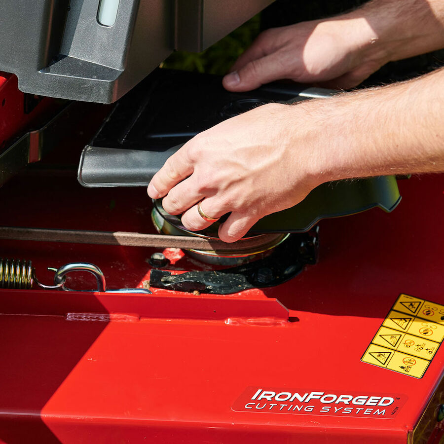 Tool-less belt cover