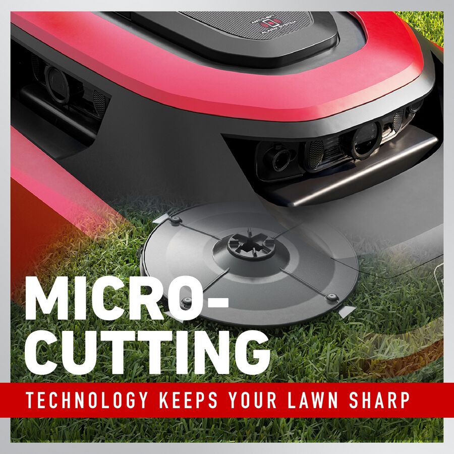 Micro-cutting technology keeps your lawn sharp