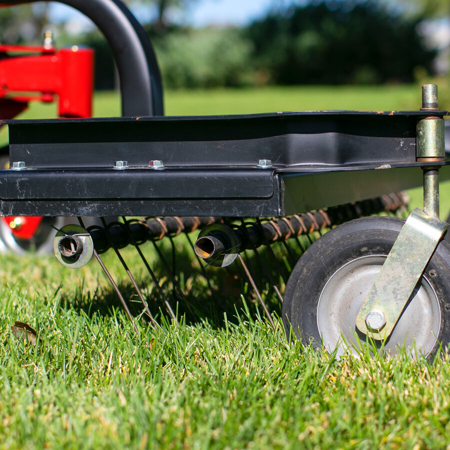 GrandStand® MULTI FORCE Aerator Attachment in Use