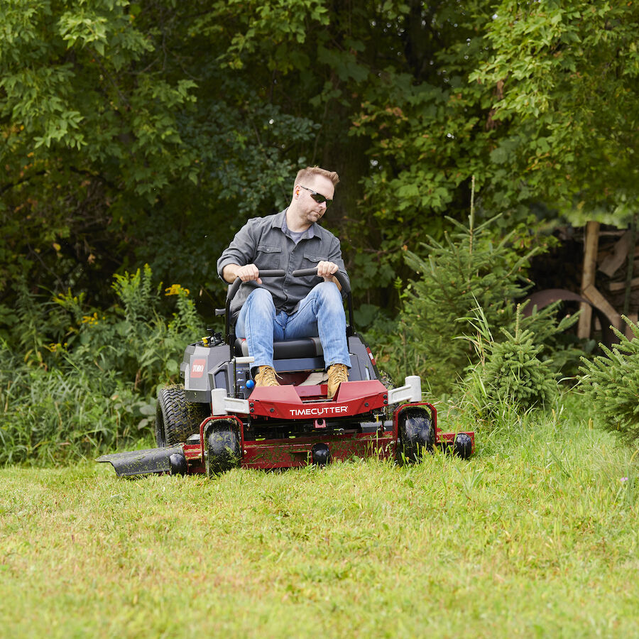 Man mowing