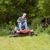 Man mowing