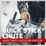 Quick Stick Chute - Adjust chute and deflector direction