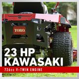 23 hp Kawasaki 726cc V-Twin Engine