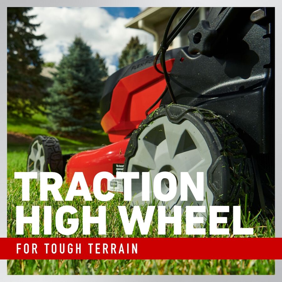 Traction high wheel for tough terrain