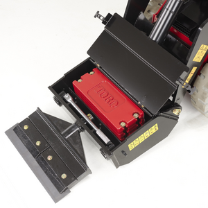 Top-down view of open hatch of Toro 30