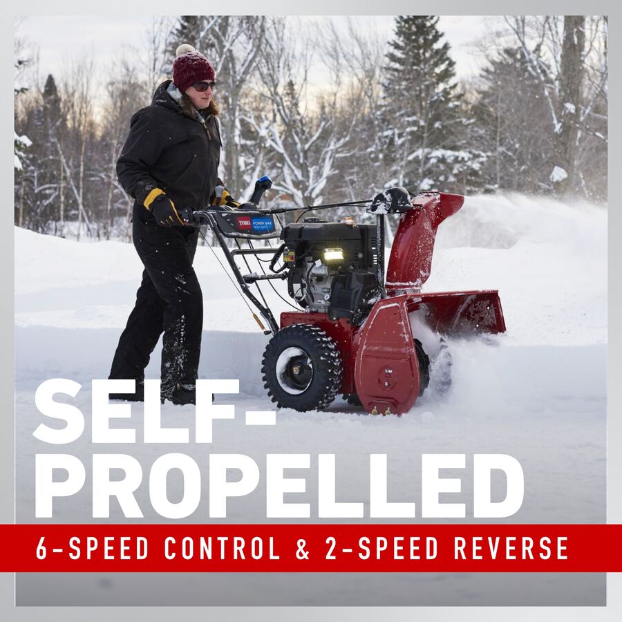 Self-propelled 6-speed control and 2-speed reverse