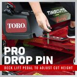 Pro Drop Pin - Deck Lift Pedal to Adjust Cut Height