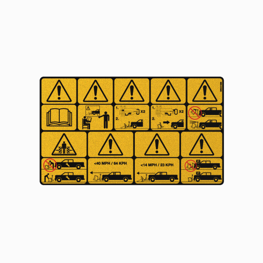 Blade Warning Decal