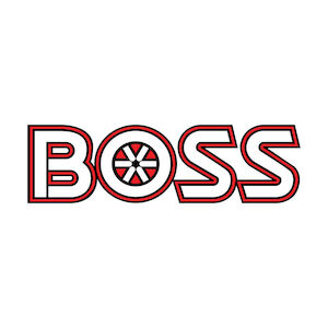HTX Stainless Steel Front of Blade BOSS Logo Decal