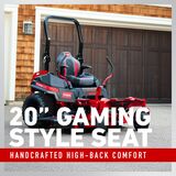 20 inch Gaming Style Seat - Handcrafted High-Back Comfort