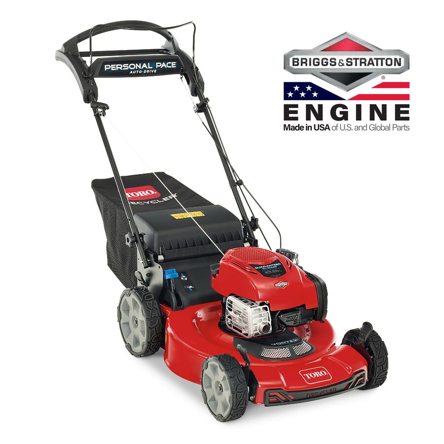 22 in. (56cm) Recycler® w/Personal Pace® Gas Lawn Mower with Briggs & Stratton Engine, made in the USA of U.S and Global Parts