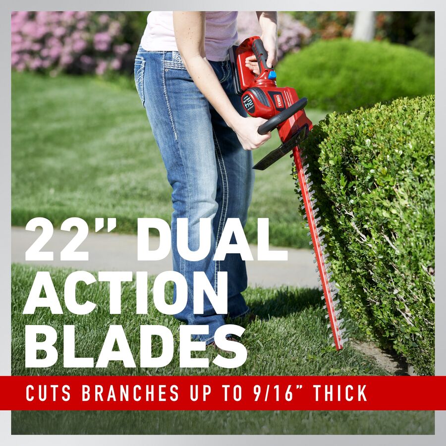 22 inch dual action blades - cuts branches up to 9/16" thick