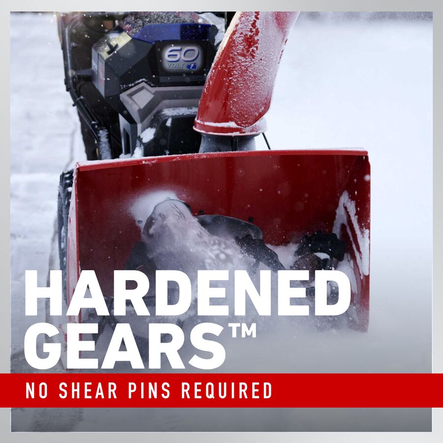 Hardened Gears - no shear pins required