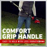 Comfort grip handle easy to hold with less vibration