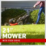 21" Mower with Push Drive