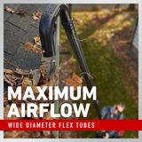 Maximum airflow - wide diameter flex tubes