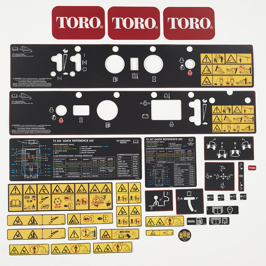 Dingo 427 and Dingo 525 Decal Kit