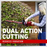 Dual action cutting reduces vibration