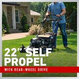 22 inch self propel with rear-wheel drive