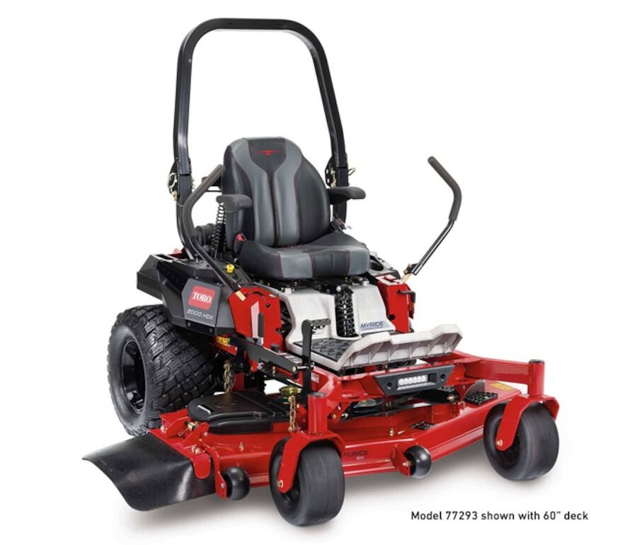 2000 Series MyRIDE® HDX 52 in. (132 cm) 23.5 HP 747cc 34 degrees right image with levers open