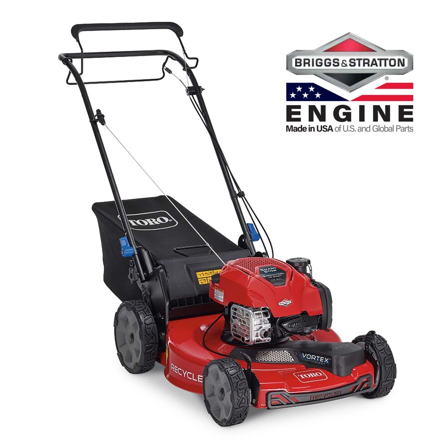 22 in. (56cm) Recycler® Self-Propel w/SmartStow® Gas Lawn Mower with Briggs & Stratton Engine, made in the USA of U.S and Global Parts