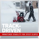 Track-driven unmatched stability for steep slopes