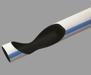 White Blue Stripe Hose