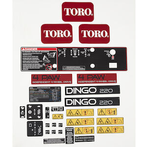 Dingo 323 Decal Kit