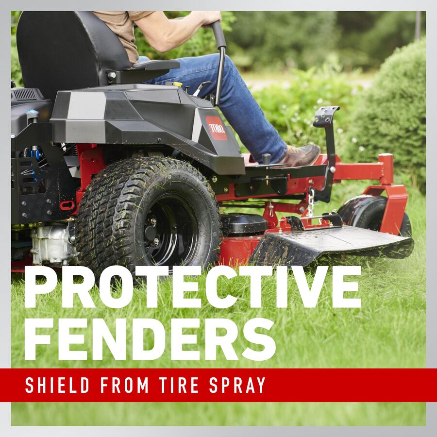 Protective fenders shield from tire spray