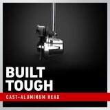 Built tough cast-aluminum head