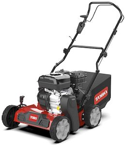 Lawn store tractor scarifier