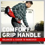 Comfort grip handle - balanced and easier to maneuver