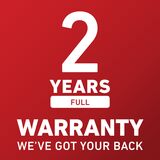 2-years Full Warranty. We've got your back