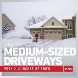 Ideal for medium-sized driveways with 2 - 6 inches of snow