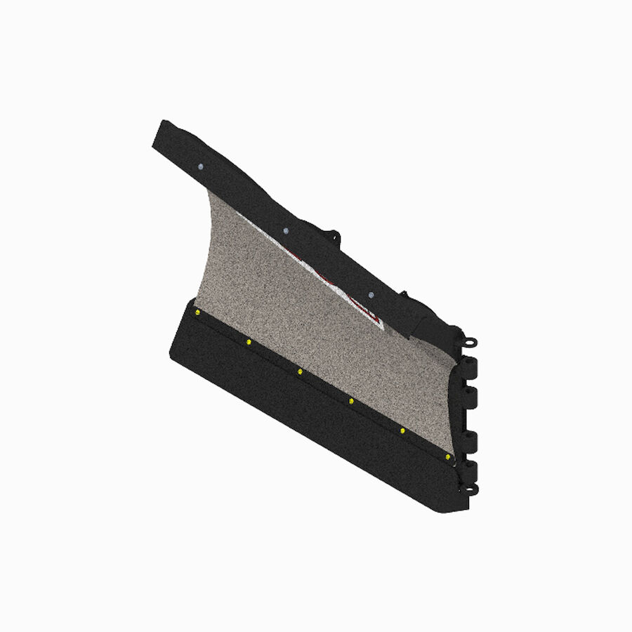 8'2" V-XT Passenger Side Stainless Steel Blade With Edge Assembly